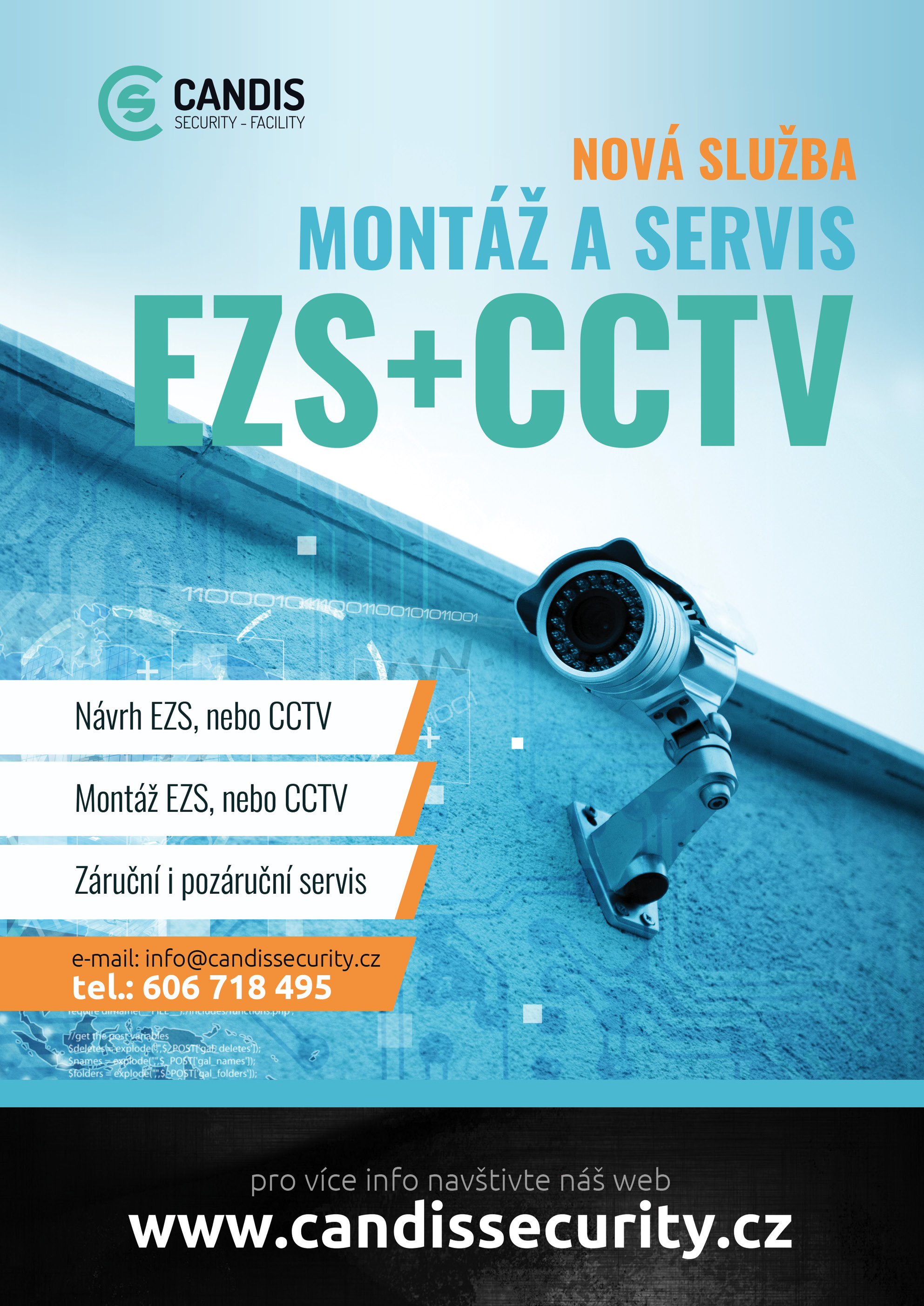 Nová služba Montáž a servis EZS + CCTV