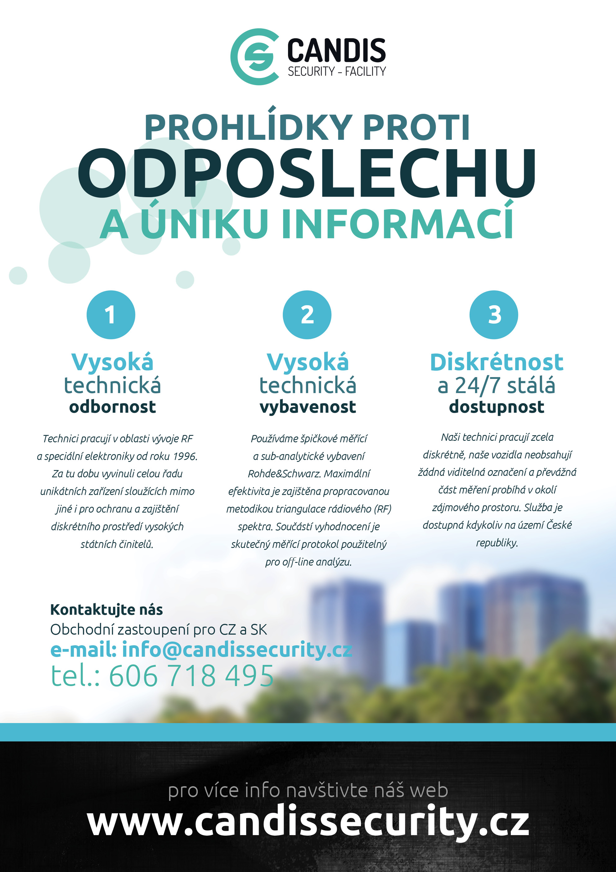 Prohlídky proti odposlechu a úniku informací